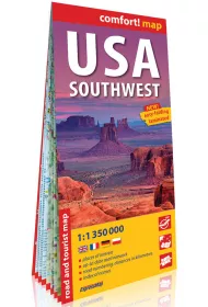 USA Southwest road and tourist map 1: 1 350 000 laminat