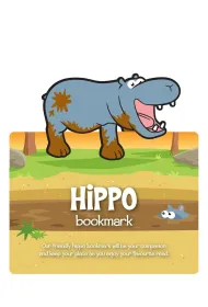 If Zwierz�ca zak�adka do ksi��ki - Hippo - Hipopotam