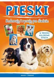 Pieski. Koloruj� i rysuj� po �ladzie