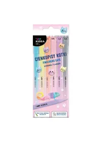 Derform Cienkopisy Kidea - Kotki, 6 kolor�w
