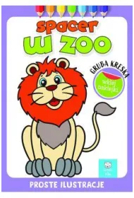 Spacer w zoo. Gruba kreska