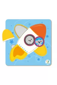 Puzzle mini 5 el. Sorter. Rakieta Dodo