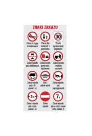 Kukartka Zak�adka magnetyczna Znaki zakazu ZK-123