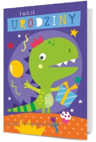 Pan Dragon Karnet B6 Urodziny dzieci�ce Dinozaur K.B6-1829