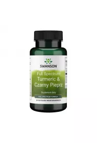 Swanson Full Spectrum Turmeric i Czarny pieprz Suplement diety 60 kaps.