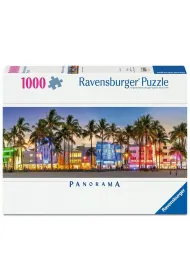 Puzzle 1000 Night Glow on Ocean Drive Panorama Ravensburger