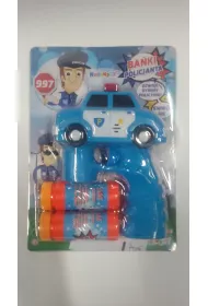 Aparat / pistolet do baniek mydlanych dwa wzory Stra� Policja, ba�ki mydlane na blistrze NORIMPEX mix cena za 1szt