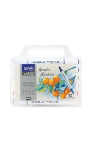Koh-I-Noor Markery akrylowe dwustronne 12 kolor�w