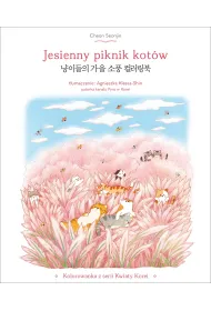 Jesienny piknik kot�w. Kolorowanka z serii Kwiaty