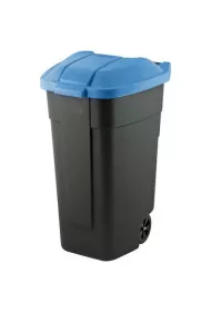 Curver/Keter Curver kosz na odpady czarny /pokrywa niebieska 110 l