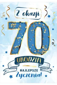 Armin Style KARNET URODZINY 70 B6 Z KOP AS KONFETTI KF-20