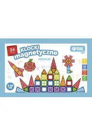 Klocki magnetyczne 34el 19x11x4 Happy Kiddo SMILY PLAY SP85384