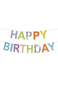 PartyDeco Baner Happy Birthday 2.2m