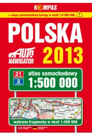 Atlas samochodowy Polska 1:500 000