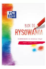 Oxford Blok rysunkowy A3 biay 20 kartek