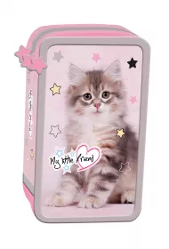 St. Majewski Pi�rnik 3-komorowy z wyposa�eniem Grey Cat My Little Friend St.Right
