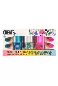 Lakier do paznokci mermaid 3-pak Create It! Canenco