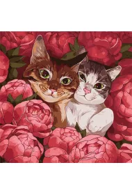Ideyka Malowanie po numerach - Puszy�ci przyjaciele 40x40cm
