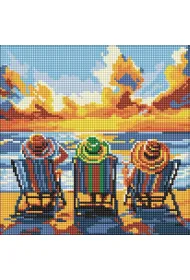 Ideyka Diamentowa mozaika - Wakacje z przyjaci�kami 30x30cm