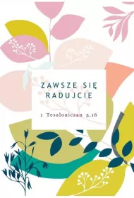 Kartka sk�adana Zawsze si� radujcie ST niebieski