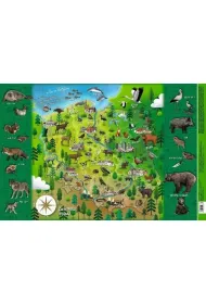 Mappuzzle junior. Podk�adka mapa Polski zwierz�tka