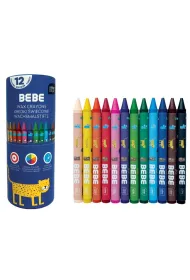 Interdruk Kredki wiecowe 12 kolorw Bebe Kids