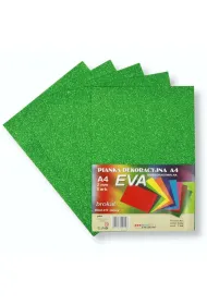 Polsirhurt Pianka brokatowa A4 Eva zielona biodegradowalna 5 szt.