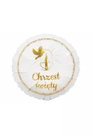 Godan Balon foliowy Chrzest �wi�ty Go��bek i �wieca