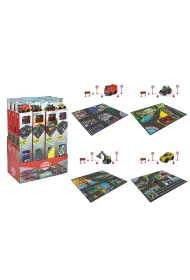 CITY Dywan z pojazdem, 4 rodzaje Dickie Toys