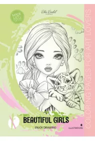 Kolorowanka A4 Beautiful Girls zielona