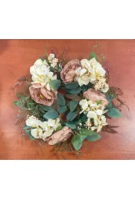 Wianek kwiat�w 8 szt. z materia�u �r. 37 cm