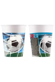 Procos Kubeczki papierowe Pi�ka No�na 200ml 8 szt.