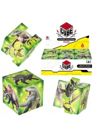 Kostka uk�adanka logiczna dinozaury Trifox