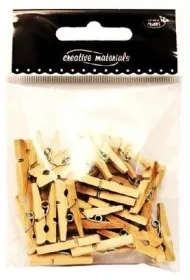 Galeria Hobby Klamerki drewniane naturalne 25 mm