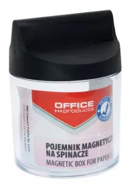 Pbs Connect Pojemnik magnetyczny na spinacze okrgy, bez spinaczy, transparentny