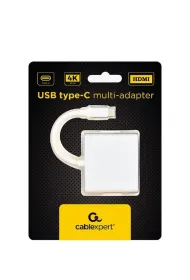 Gembird Adapter USB typ C srebrny USB C, USB A 3.0, HDMI