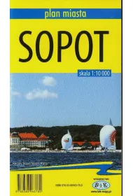 Plan miasta Sopot 1:10 000