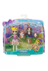 Lalka Enchantimals Rodzina winki morskie Glee Guinea Pig. Lalka + figurki HHB84 Mattel