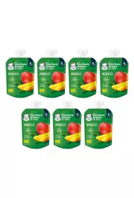 Gerber Organic Deser w tubce mango po 4. miesicu Zgrzewka 7 x 80 g Bio