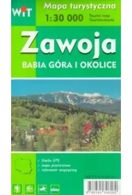 Mapa turystyczna Zawoja, Babia G�ra i okolice 1:30 000