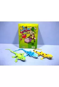 Jaszczurka gumowa z groszkiem 34cm mix3 A119-DB
