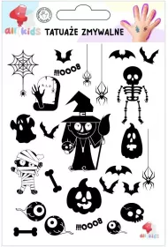 All4Kids Tatuae zmywalne dla dzieci Halloween 2
