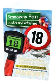 Yeku Karnet Urodziny 18