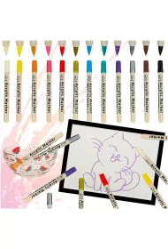 Markery akrylowe do tkanin kamieni pisaki flamastry mazaki wodoodporne DIY 12 szt.