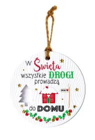 Kukartka Zawieszka ceramiczna Bo�e Narodzenie