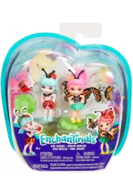 EnchanTimals - Lalki Ma�e przyjaci�ki 2-pak Kwitn�cy Ogr�d Baxi Butterfly i Ladelia Ladybug Mattel