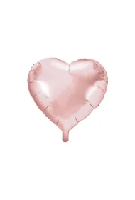 PartyDeco Balon foliowy Serce r�owe z�oto 45cm