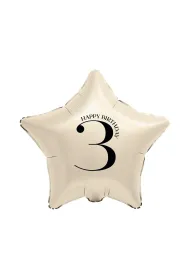 Godan BALON FOL GWIAZDA 3 KREM 44CM GO B/C