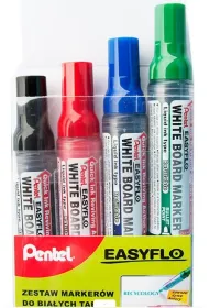 Pentel Marker sucho�cieralny w etui 4 kolory