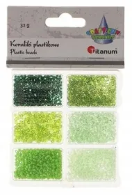 Titanum Koraliki plastikowe 6 rozmiar�w 32g
